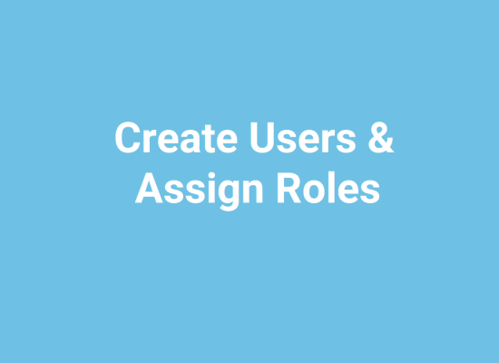 Create Users and Assign Roles